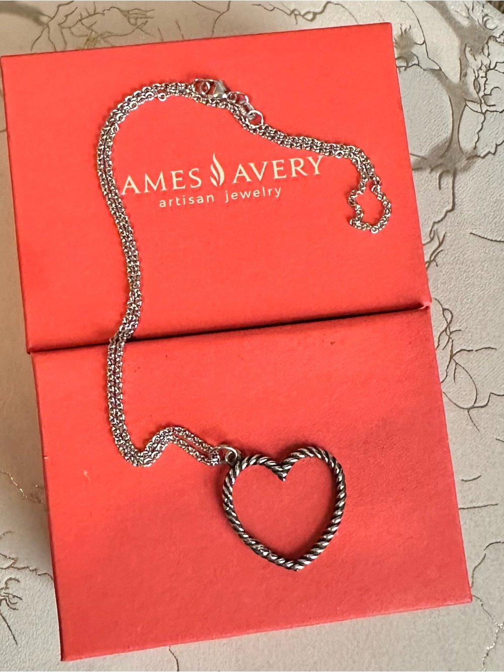 James Avery changeable heart charm necklace and bracelet - Picture 3 of 10